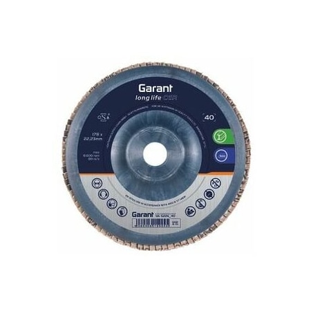 Garant Ceramic Flap Disc, Dia: 178 mm, Grit: 40 565226 40